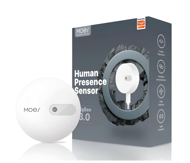MOES Mikrofalowy czujnik ruchu, obecności osób Zigbee 3.0 TUYA - 1323831 - zdjęcie 2